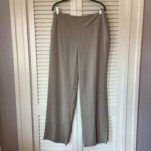 Eileen Fisher tencel pants medium taupe straight leg